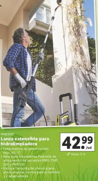 Lidl PARKSIDE Lanza extensible para hidrolimpiadora oferta