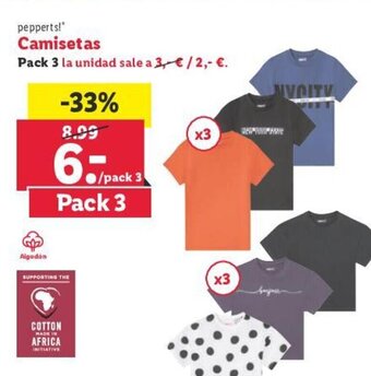 Lidl pepperts! Camisetas oferta