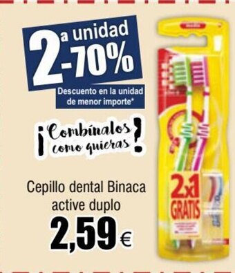 FROIZ Cepillo dental Binaca active duplo oferta
