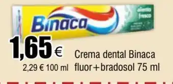 FROIZ Crema dental Binaca fluor+bradosol 75 ml oferta