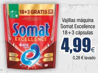 FROIZ Vajillas máquina Somat Excellence 18+3 cápsulas oferta