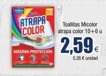 FROIZ Toallitas Micolor atrapa color 10+6 u oferta