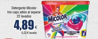 FROIZ Detergente Micolor trío caps adiós al separar 22 lavados oferta