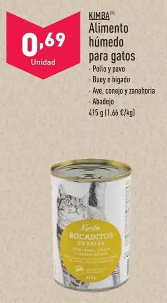 ALDI Comida para gatos kimba oferta