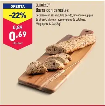 ALDI Pan de cereales oferta