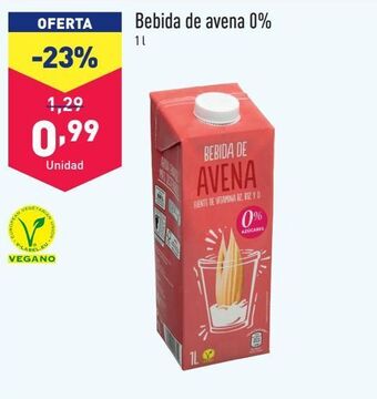 ALDI Bebida de avena oferta