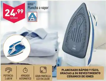 ALDI Plancha de vapor quigg oferta