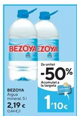 Caprabo Agua bezoya oferta