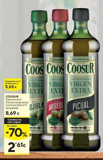 Caprabo Aceite de oliva virgen extra coosur oferta