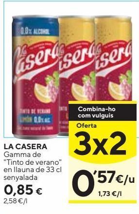 Caprabo Tinto de verano la casera oferta