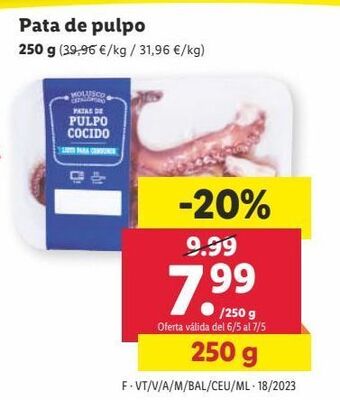 Lidl Pulpo oferta