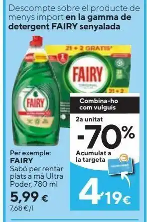 Caprabo Detergente lavavajillas fairy oferta