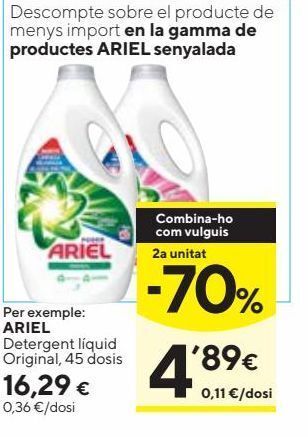 Caprabo Detergente líquido ariel oferta