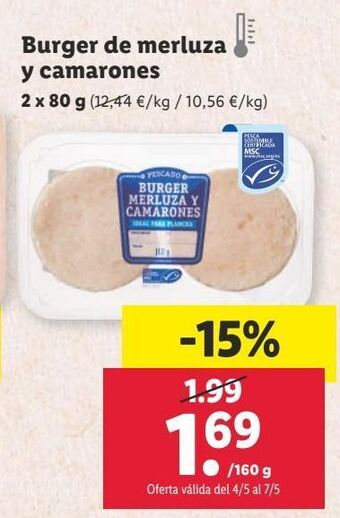 Lidl Hamburguesas oferta