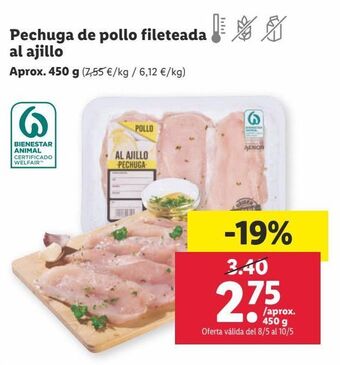 Lidl Pechuga de pollo oferta