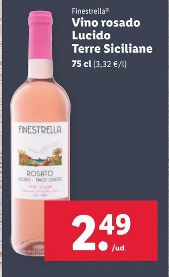 Lidl Vino rosado oferta
