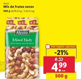 Lidl Cóctel de frutos secos alesto oferta