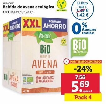 Lidl Bebida de avena oferta