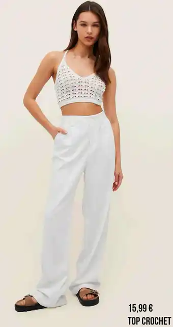 Stradivarius Top crochet oferta