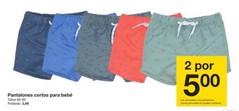 Zeeman Pantalones cortos para bebé oferta