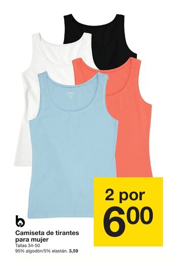 Zeeman Camiseta de tirantes para mujer oferta