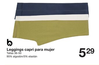 Zeeman Leggings capri para mujer oferta