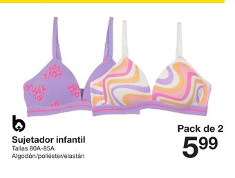Zeeman Sujetador infantil oferta