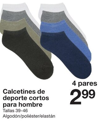 Zeeman Calcetines de deporte cortos para hombre oferta
