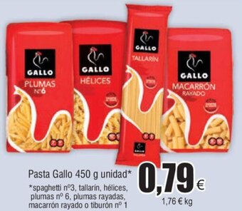 FROIZ Pasta Gallo 450 g unidad oferta