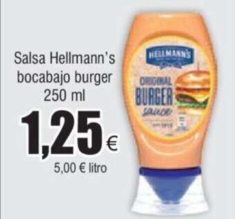 FROIZ Salsa Hellmann's bocabajo burger 250 ml oferta