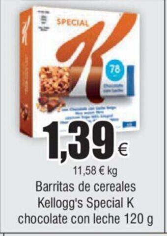 FROIZ Barritas de cereales Kellogg's Special K chocolate con leche 120 g oferta