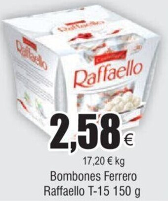 FROIZ Bombones Ferrero Raffaello T-15 150 g oferta