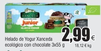 FROIZ Helado de Yogur Xanceda ecológico con chocolate 3x55 g oferta