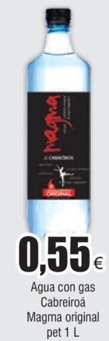 FROIZ Agua con gas Cabreiroá Magma original pet 1 L oferta