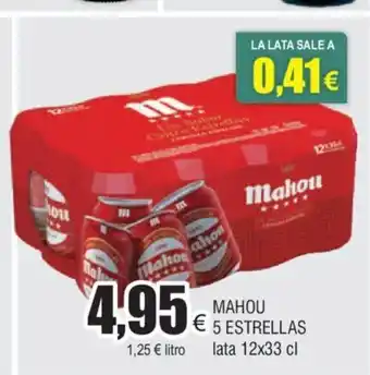 FROIZ MAHOU 5 ESTRELLAS lata 12x33 cl oferta