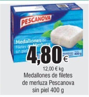 FROIZ Medallones de filetes de merluza Pescanova sin piel 400 g oferta