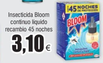 FROIZ Insecticida Bloom continuo líquido recambio 45 noches oferta