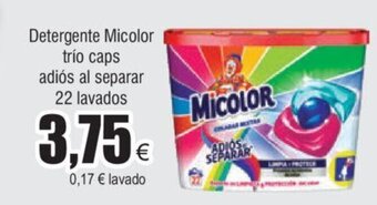 FROIZ Detergente Micolor trío caps adiós al separar 22 lavados oferta