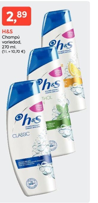 Suma Supermercados H&S Champú oferta
