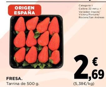 Hipercor FRESA. Tarrina de 500 g. oferta