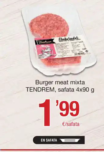 SPAR Fragadis Tendrem Burger meat mixta safata 4x90 g oferta