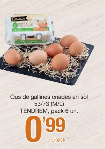 SPAR Fragadis Tendrem Ous de gallines criades en sól 53/73 (m/l) oferta