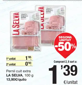 SPAR Fragadis La Selva Pernil cuit extra 100g oferta