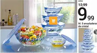 Venca Ensaladera de cristal oferta