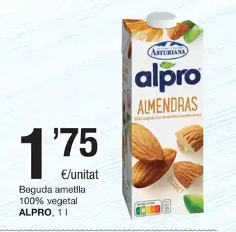 SPAR Fragadis Alpro Beguda ametlla 100% vegetal 1L oferta