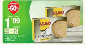 SPAR Fragadis Albo Tonyina clara en oli d'oliva oferta