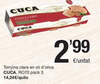 SPAR Fragadis Cuca Tonyina clara en oli d'oliva oferta