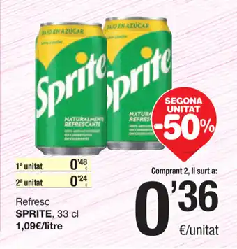 SPAR Fragadis Sprite Refresc 33cl oferta