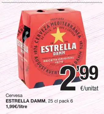 SPAR Fragadis Estrella Damm Cervesa 25cl oferta