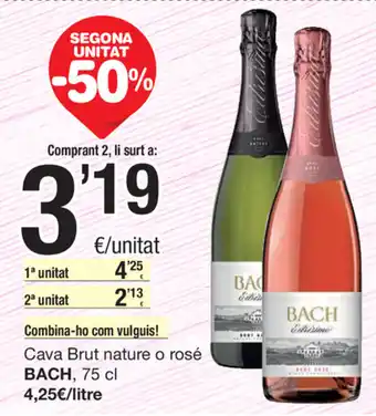 SPAR Fragadis Bach Cava Brut nature o rose 75cl oferta